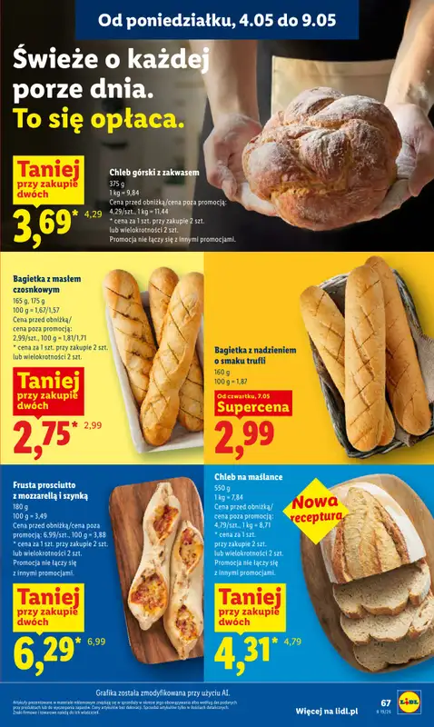 Lidl - gazetka promocyjna Oferta od czwartku od czwartku 07.05 do soboty 09.05 - strona 67