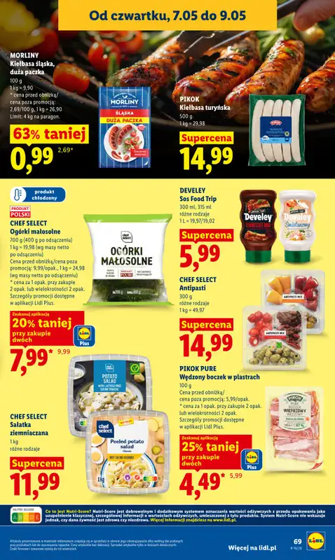 Lidl - gazetka promocyjna Oferta od czwartku od czwartku 07.05 do soboty 09.05 - strona 69