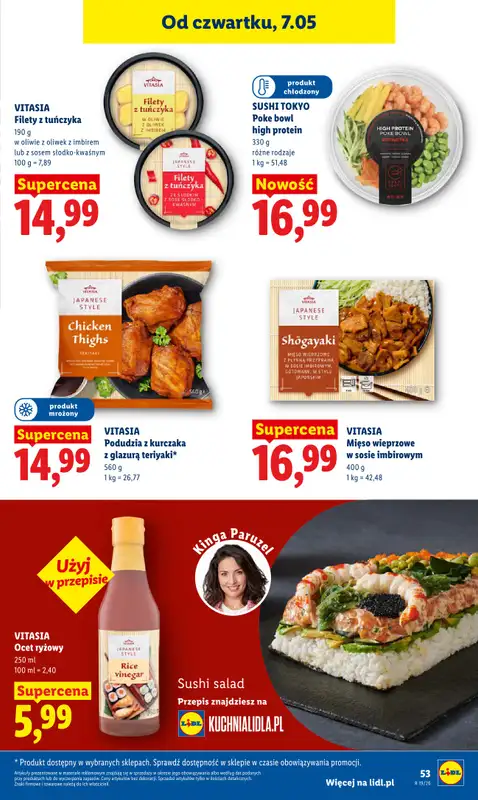 Lidl - gazetka promocyjna Oferta od czwartku od czwartku 07.05 do soboty 09.05 - strona 53