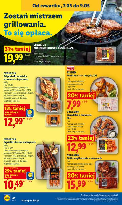 Lidl - gazetka promocyjna Oferta od czwartku od czwartku 07.05 do soboty 09.05 - strona 68