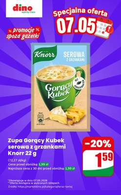 Dino - gazetka promocyjna Gorący Kubek - oferta na 07.05 | Promocje spoza gazetki od czwartku 07.05 do czwartku 07.05