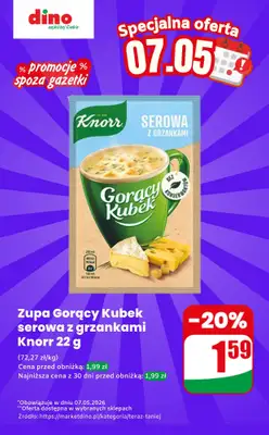 Dino - gazetka promocyjna Gorący Kubek - oferta na 07.05 | Promocje spoza gazetki od czwartku 07.05 do czwartku 07.05