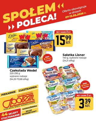 Społem Częstochowa - gazetka promocyjna Plakaty promocyjne od czwartku 07.05 do środy 13.05 - strona 3