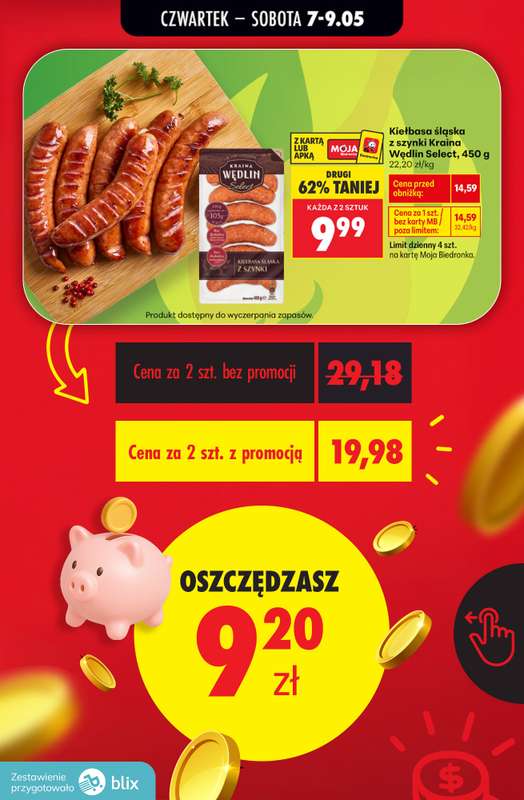 Biedronka - gazetka promocyjna Sprawdź ile oszczędzisz - przeliczamy ceny! od czwartku 07.05 do soboty 09.05 - strona 4