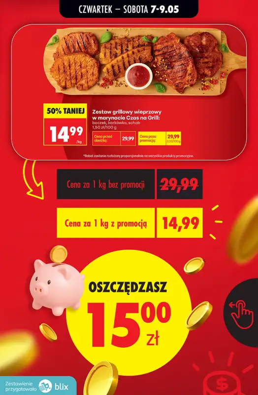 Biedronka - gazetka promocyjna Sprawdź ile oszczędzisz - przeliczamy ceny! od czwartku 07.05 do soboty 09.05 - strona 9