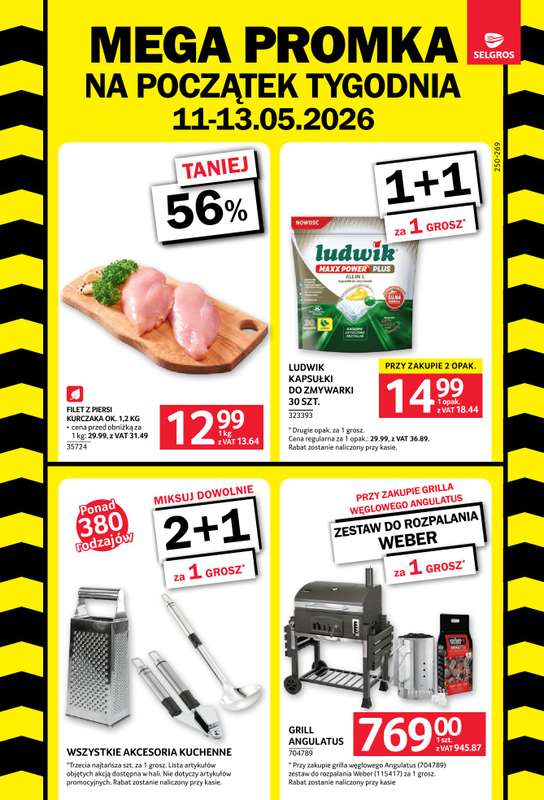 Selgros - gazetka promocyjna MEGA PROMKA od poniedziałku 11.05 do środy 13.05