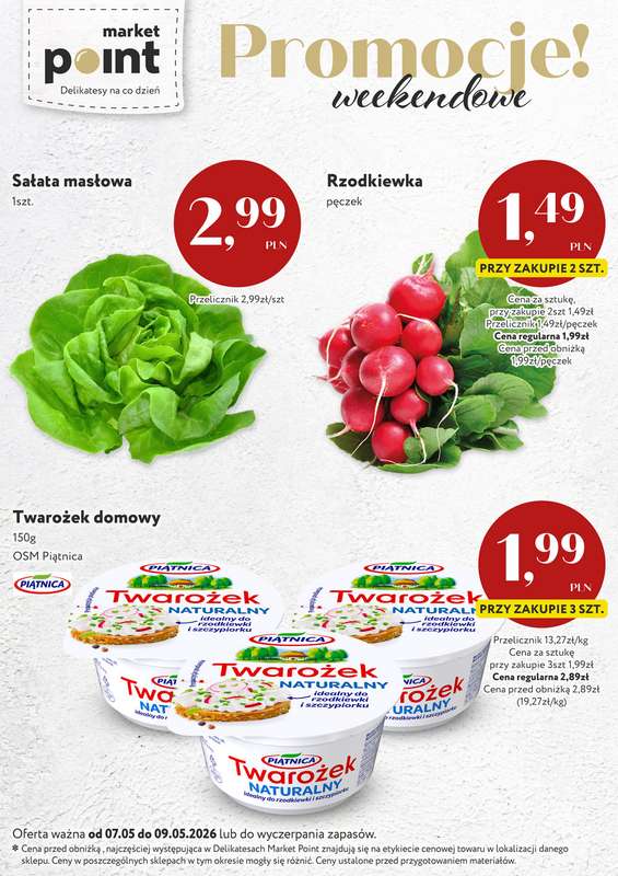 Market Point - gazetka promocyjna Promocje weekendowe od czwartku 07.05 do soboty 09.05