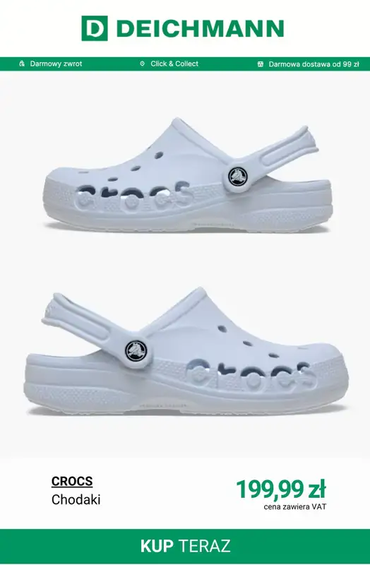 Deichmann - gazetka promocyjna Crocs damskie od czwartku 07.05  - strona 5
