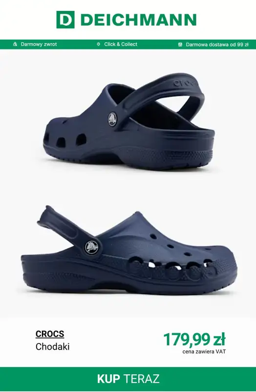 Deichmann - gazetka promocyjna Crocs damskie od czwartku 07.05  - strona 3