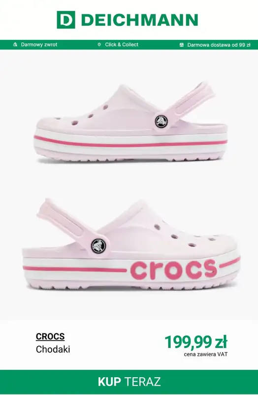 Deichmann - gazetka promocyjna Crocs damskie od czwartku 07.05  - strona 6