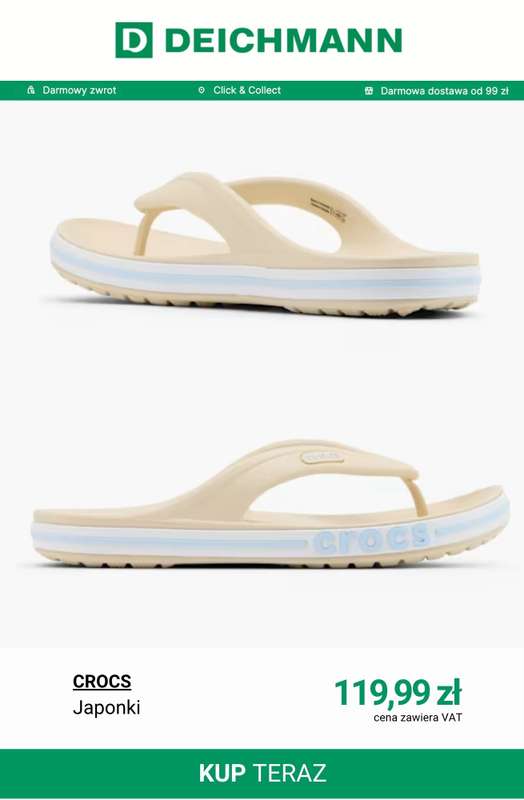 Deichmann - gazetka promocyjna Crocs damskie od czwartku 07.05  - strona 12