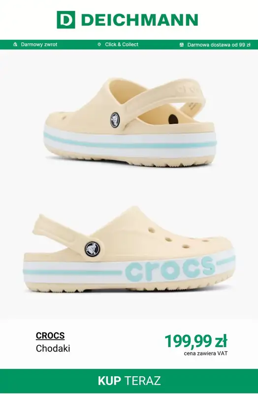 Deichmann - gazetka promocyjna Crocs damskie od czwartku 07.05  - strona 2