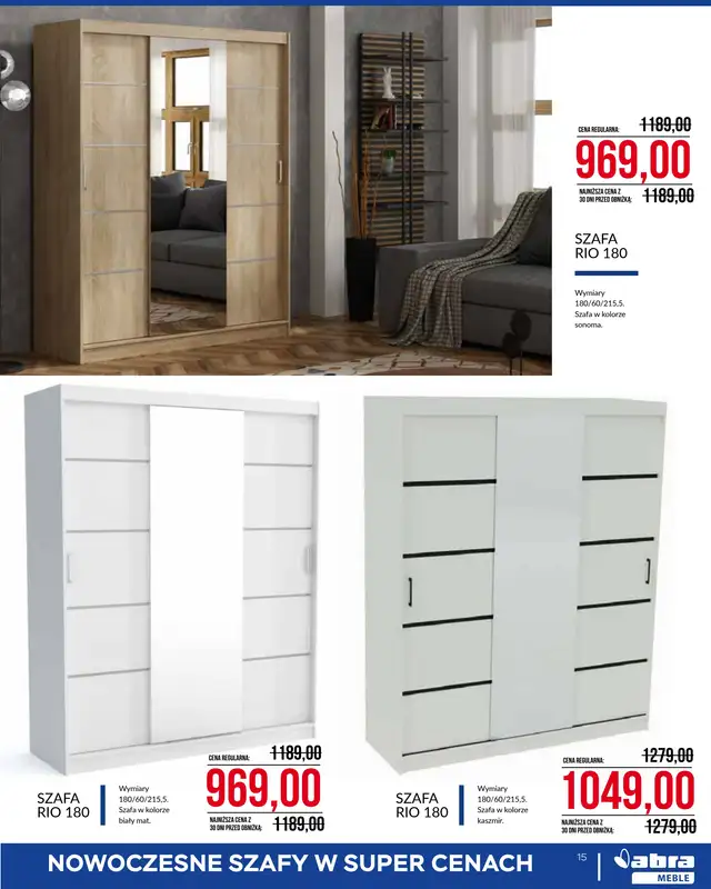 Abra Meble - gazetka promocyjna Gazetka od czwartku 07.05 do niedzieli 31.05 - strona 15