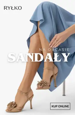 Ryłko - gazetka promocyjna SANDAŁY na obcasie od czwartku 07.05 