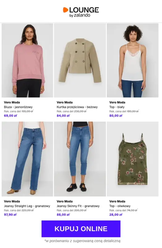 Lounge by Zalando - gazetka promocyjna Do -74% Vero Moda od czwartku 07.05 do niedzieli 10.05 - strona 6