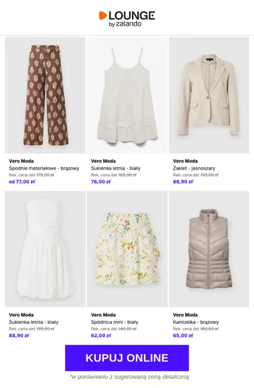 Lounge by Zalando - gazetka promocyjna Do -74% Vero Moda od czwartku 07.05 do niedzieli 10.05 - strona 9