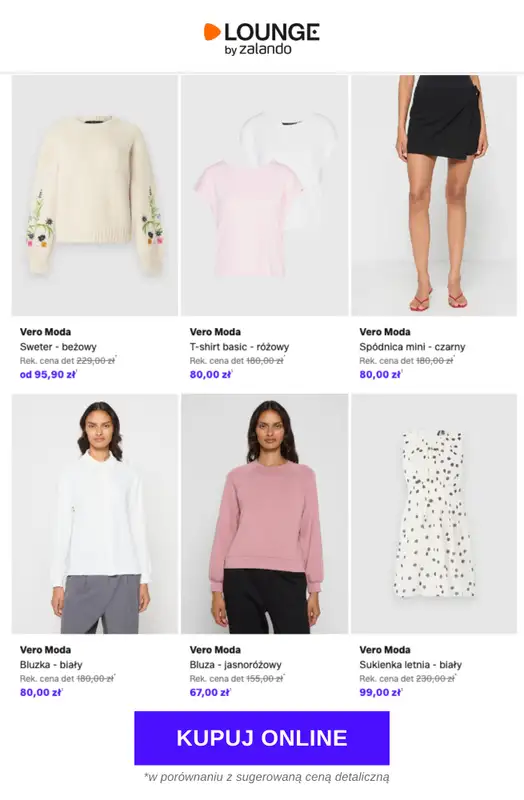 Lounge by Zalando - gazetka promocyjna Do -74% Vero Moda od czwartku 07.05 do niedzieli 10.05 - strona 4