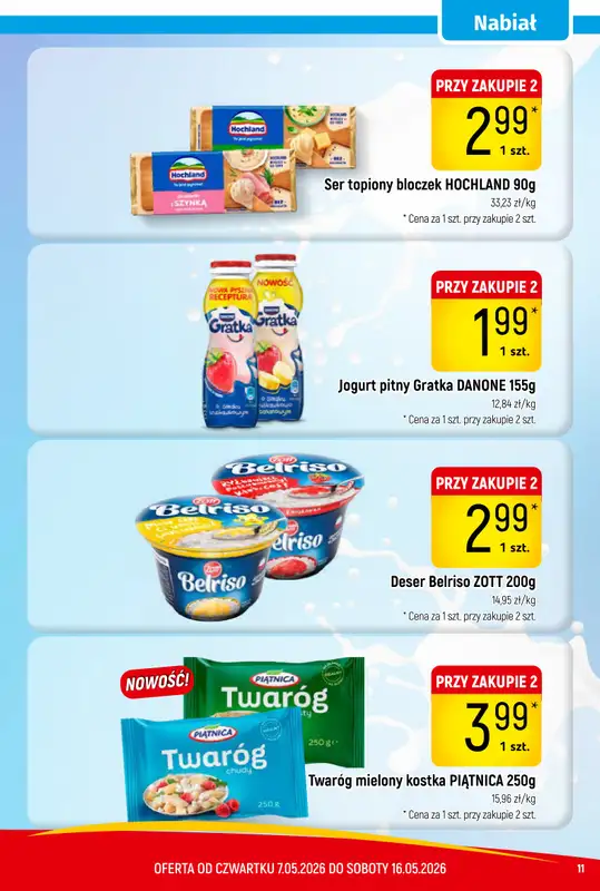 Delikatesy Piotruś Pan - gazetka promocyjna Gazetka od czwartku 07.05 do soboty 16.05 - strona 11