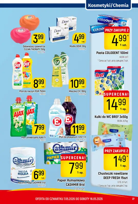 Delikatesy Piotruś Pan - gazetka promocyjna Gazetka od czwartku 07.05 do soboty 16.05 - strona 27