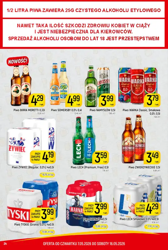 Delikatesy Piotruś Pan - gazetka promocyjna Gazetka od czwartku 07.05 do soboty 16.05 - strona 24