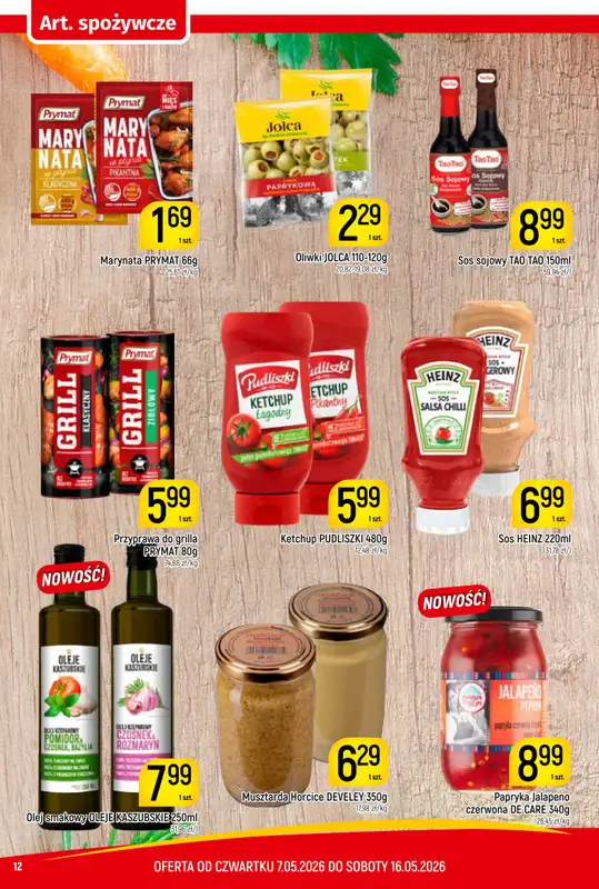 Delikatesy Piotruś Pan - gazetka promocyjna Gazetka od czwartku 07.05 do soboty 16.05 - strona 12