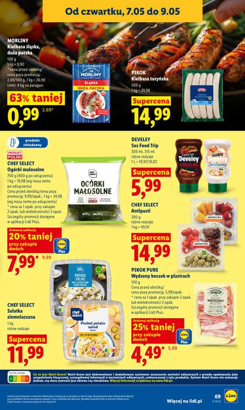 Lidl - gazetka promocyjna Oferta od czwartku od czwartku 07.05 do soboty 09.05 - strona 69
