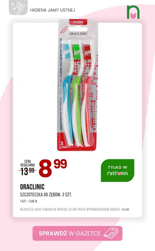 Drogerie Natura - gazetka promocyjna Higiena jamy ustnej - super okazje! od czwartku 07.05 do niedzieli 17.05 - strona 6