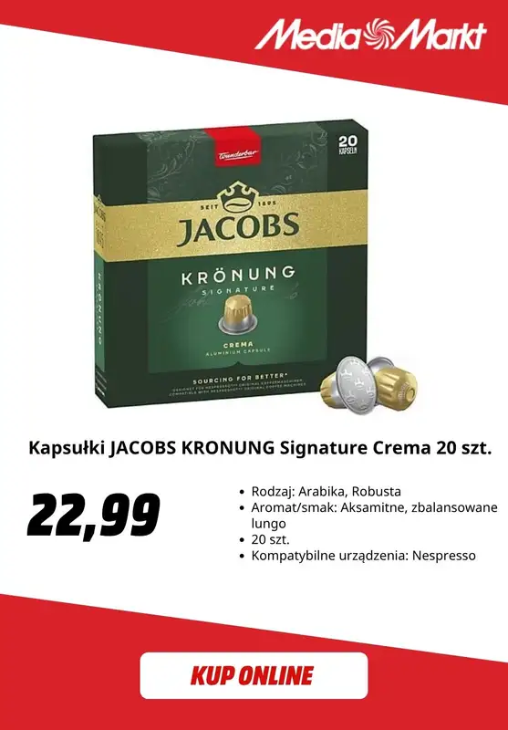 Media Markt - gazetka promocyjna Kawa w kapsułkach w super cenach! od czwartku 07.05 do niedzieli 17.05 - strona 8