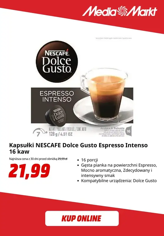 Media Markt - gazetka promocyjna Kawa w kapsułkach w super cenach! od czwartku 07.05 do niedzieli 17.05 - strona 6