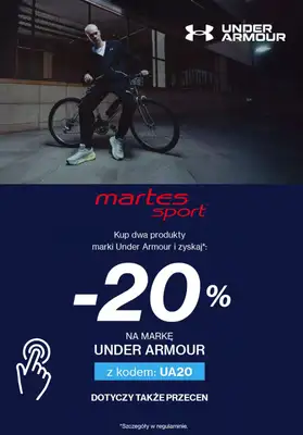 Martes Sport - gazetka promocyjna -20% na dwa produkty marki Under Armour od czwartku 07.05 do wtorku 12.05