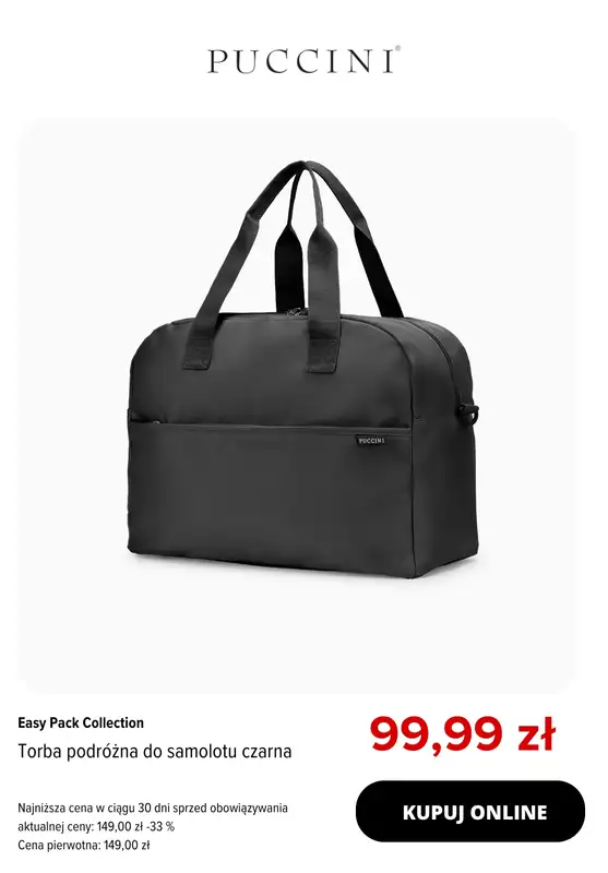 BEST SALE - gazetka promocyjna Puccini | -20% na produkty z kolekcji Easy Pack od czwartku 07.05 do środy 13.05 - strona 5