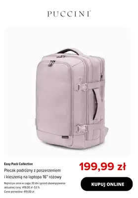 BEST SALE - gazetka promocyjna Puccini | -20% na produkty z kolekcji Easy Pack od czwartku 07.05 do środy 13.05 - strona 8