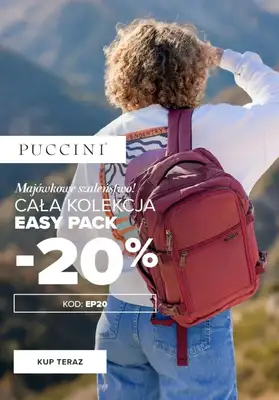 BEST SALE - gazetka promocyjna Puccini | -20% na produkty z kolekcji Easy Pack od czwartku 07.05 do środy 13.05