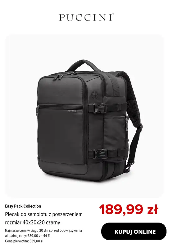 BEST SALE - gazetka promocyjna Puccini | -20% na produkty z kolekcji Easy Pack od czwartku 07.05 do środy 13.05 - strona 2