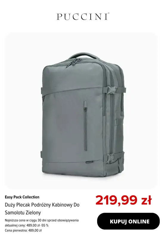 BEST SALE - gazetka promocyjna Puccini | -20% na produkty z kolekcji Easy Pack od czwartku 07.05 do środy 13.05 - strona 4