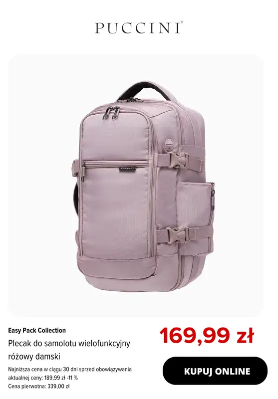 BEST SALE - gazetka promocyjna Puccini | -20% na produkty z kolekcji Easy Pack od czwartku 07.05 do środy 13.05 - strona 3