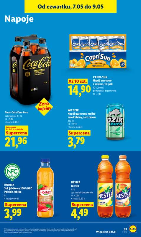 Lidl - gazetka promocyjna Oferta od czwartku od czwartku 07.05 do soboty 09.05 - strona 85