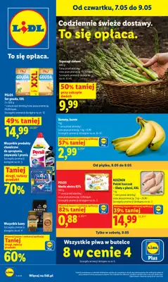 Lidl - gazetka promocyjna Oferta od czwartku od czwartku 07.05 do soboty 09.05