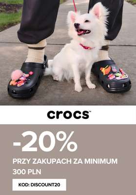 BEST SALE - gazetka promocyjna Crocs | -20% na zakupy od 300 zł od czwartku 07.05 do niedzieli 17.05