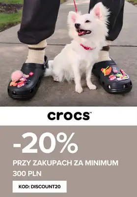 BEST SALE - gazetka promocyjna Crocs | -20% na zakupy od 300 zł od czwartku 07.05 do niedzieli 17.05