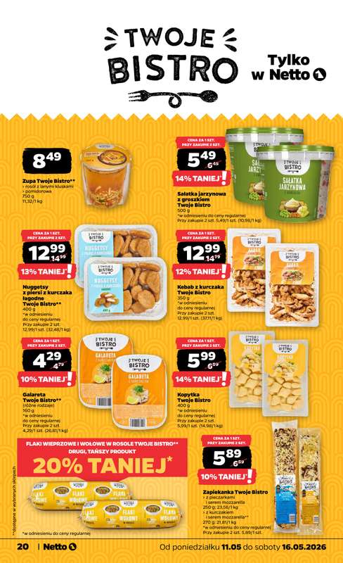 Netto - gazetka promocyjna Gazetka Spożywcza od poniedziałku 11.05 do soboty 16.05 - strona 20