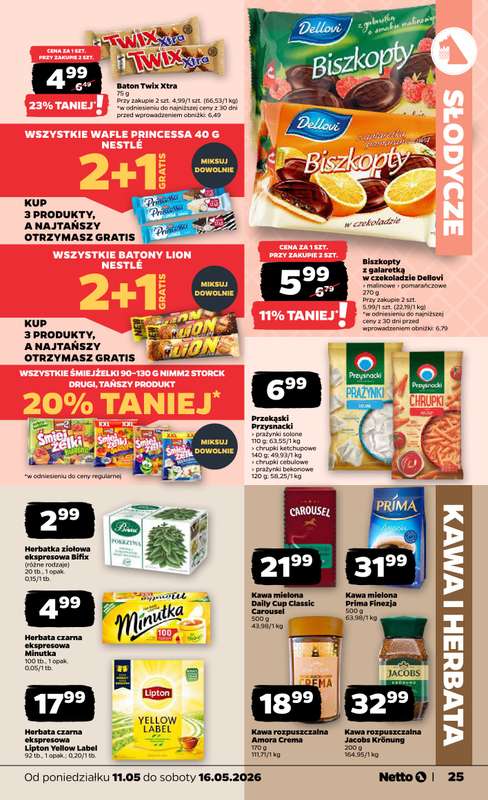 Netto - gazetka promocyjna Gazetka Spożywcza od poniedziałku 11.05 do soboty 16.05 - strona 25