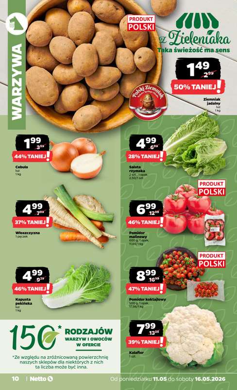 Netto - gazetka promocyjna Gazetka Spożywcza od poniedziałku 11.05 do soboty 16.05 - strona 10