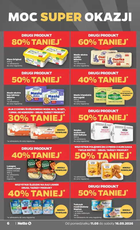 Netto - gazetka promocyjna Gazetka Spożywcza od poniedziałku 11.05 do soboty 16.05 - strona 6