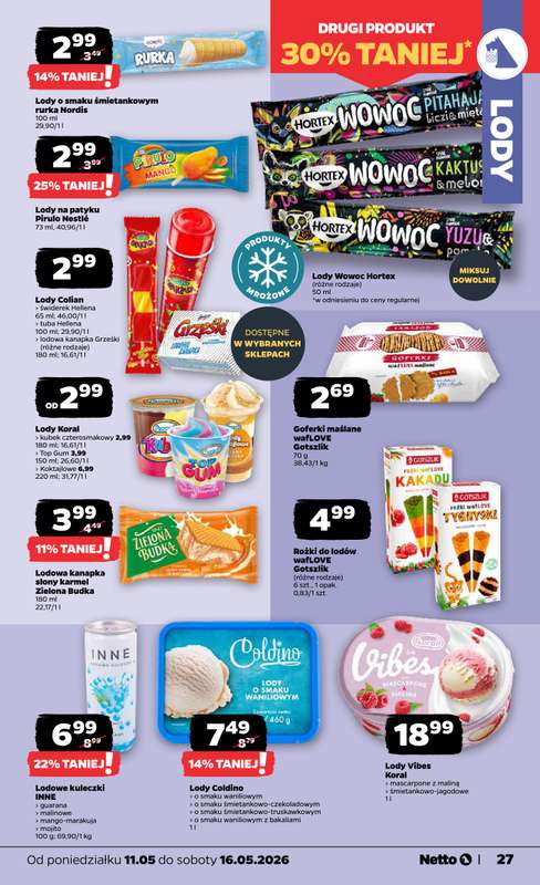 Netto - gazetka promocyjna Gazetka Spożywcza od poniedziałku 11.05 do soboty 16.05 - strona 27