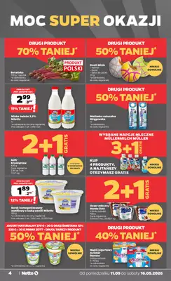 Netto - gazetka promocyjna Gazetka Spożywcza od poniedziałku 11.05 do soboty 16.05 - strona 4