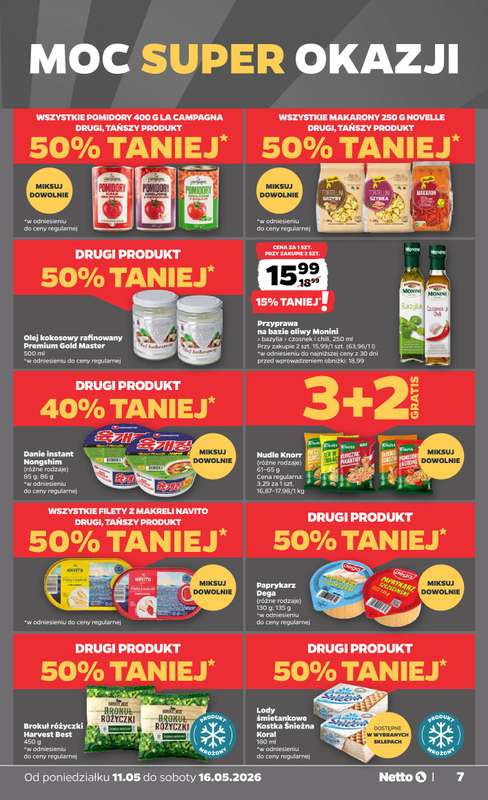 Netto - gazetka promocyjna Gazetka Spożywcza od poniedziałku 11.05 do soboty 16.05 - strona 7