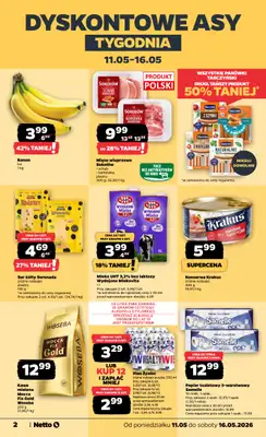 Netto - gazetka promocyjna Gazetka Spożywcza od poniedziałku 11.05 do soboty 16.05 - strona 2