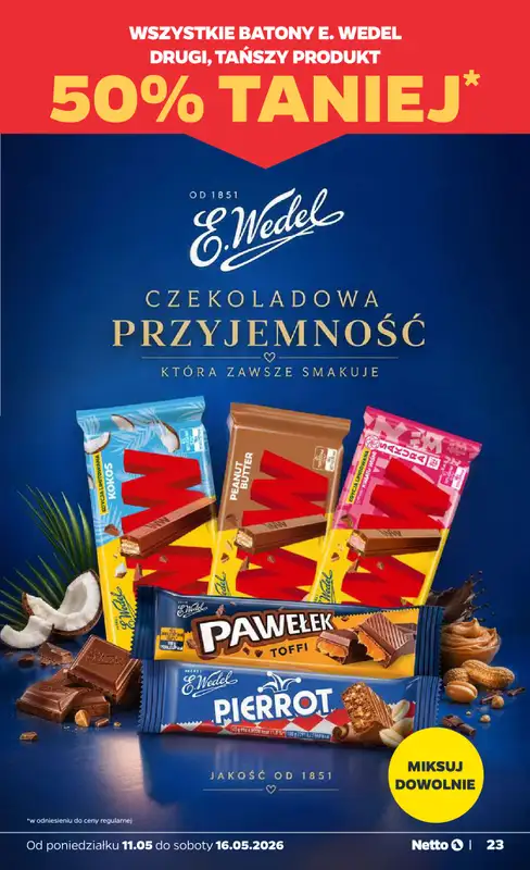 Netto - gazetka promocyjna Gazetka Spożywcza od poniedziałku 11.05 do soboty 16.05 - strona 23