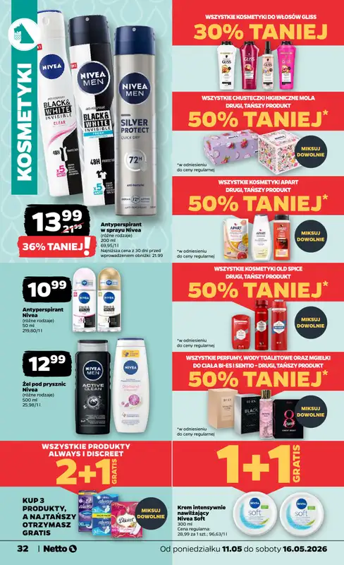 Netto - gazetka promocyjna Gazetka Spożywcza od poniedziałku 11.05 do soboty 16.05 - strona 32